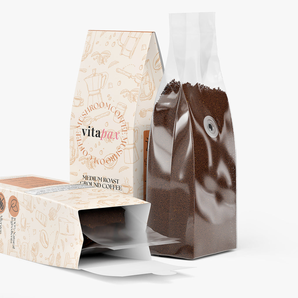 Mushroom Coffee - Lion’s Mane & Chaga - Medium Roast (12oz)