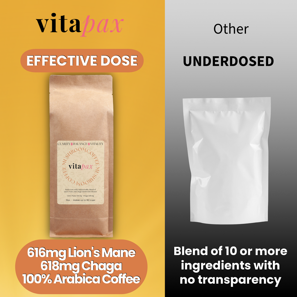 Mushroom Coffee - Lion’s Mane & Chaga - Dark Roast (16 oz)