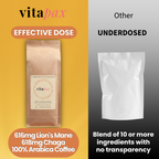 Mushroom Coffee - Lion’s Mane & Chaga - Dark Roast (16 oz)