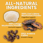 Mushroom Coffee - Lion’s Mane & Chaga - Dark Roast (16 oz)